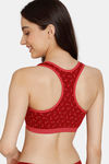 Zivame Girls Double Layered Non Wired Full Coverage Bralette - Lolipop Maroon — thumbnail 2